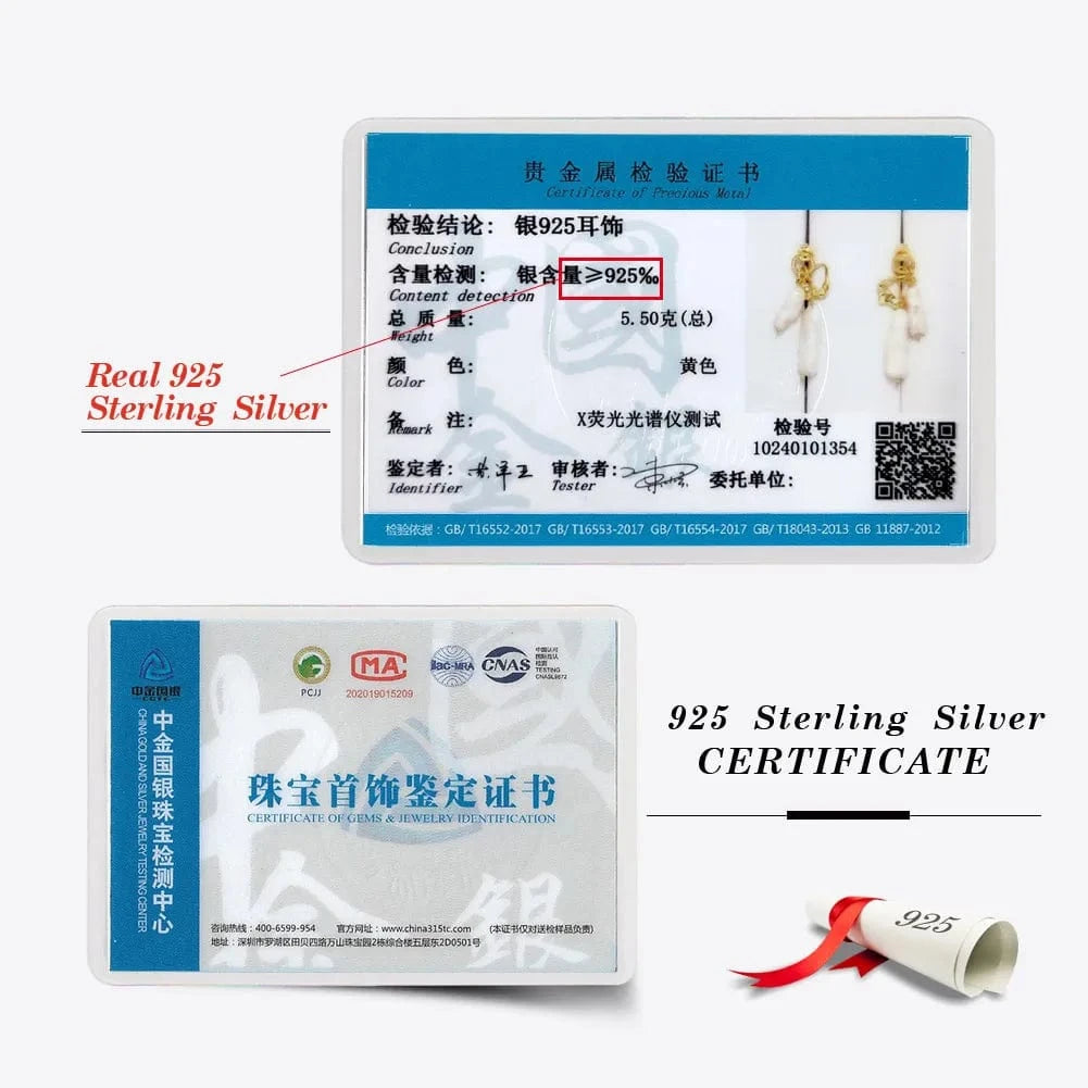 14K Gold Plated RINNTIN GPE86 Designer Fine Jewelry Earrings Stud 925 Sterling Silver Irregular Baroque Freshwater Pearl Charm Drop Earrings