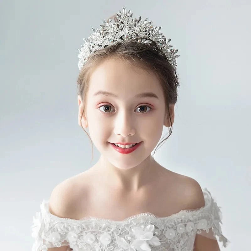 15# Birthday Gifts Crown Children's Crown Tiara Crystal Alloy Princess Head Wear Wholesale