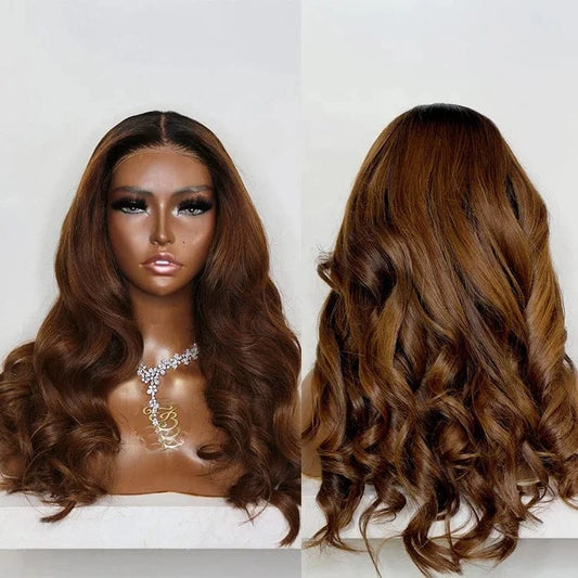 150% 13x6 lace front wig / 12 Inches InvisHair Ombre 1b/30 Body Wave Lacefront Wig Brazilian Lace Frontal Human Hair Wig for Black Women
