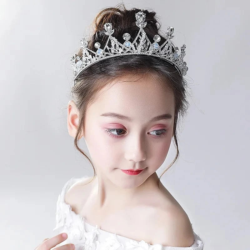 17# Birthday Gifts Crown Children's Crown Tiara Crystal Alloy Princess Head Wear Wholesale