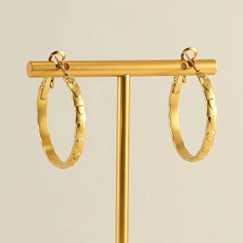 18k gold Hot Sale Fashion18k Gold Plated Big Hoops Earrings Jewelry Accessories Fine Jewelry Earrings