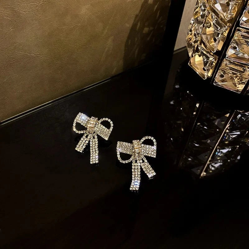 1995 Gold s925 silver needle boom earrings female personality Korean Dongdaemun long tassel earrings retro pearl earrings