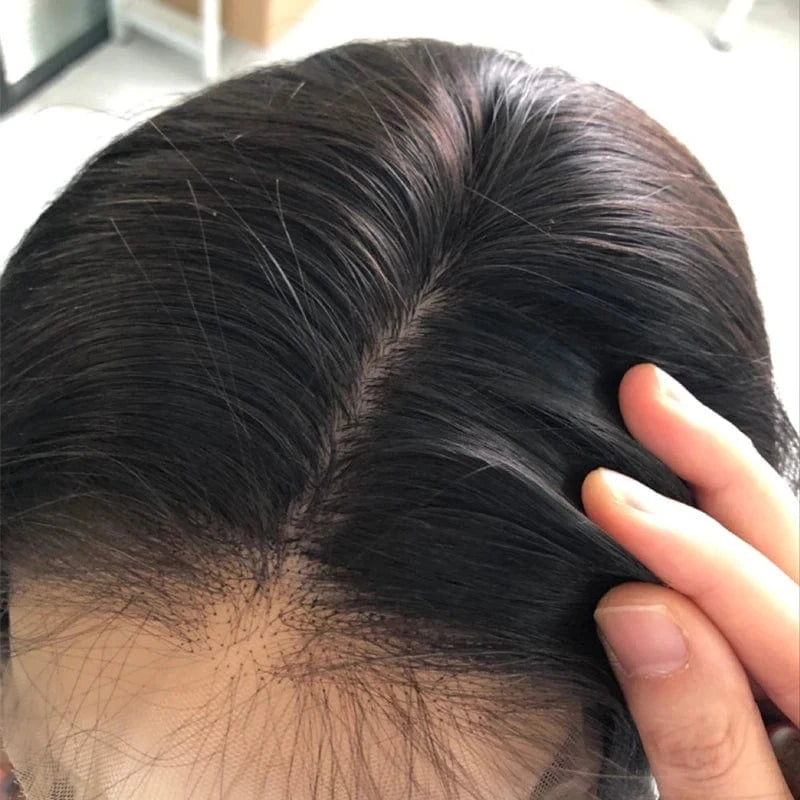 1b straight / 24 Inches Base Human Hairwig Top Full Lace Human Hair Wigs Ready Shipping Prelacecked Hairline Silk Uneuropeand Hand Tied Silk Long
