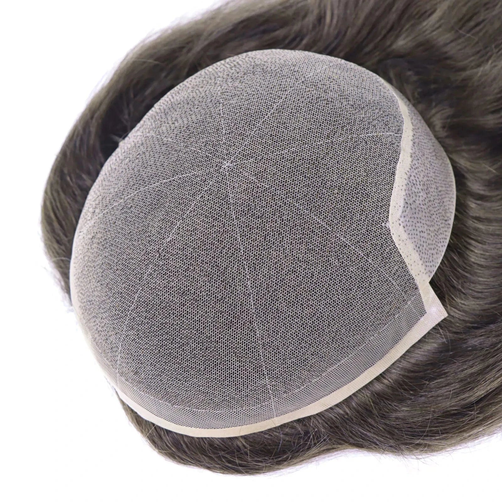 1B60 Grey 12 Inches Man Hair Unit Hollywood Base Cap Mens Wig 8x10 Hair Extensions Toupee For Men