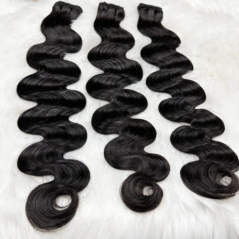 1pc double drawn body wave / 30 Inches GL 40 Inch Wholesale Cheap Raw Indian Peruvian Human Hair Deep Wave Virgin Hair Bundle From India Vendor 12a Raw Human Hair Bulk