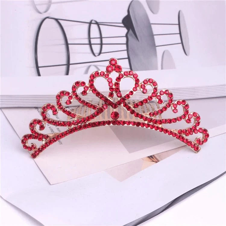 2# Wholesale Fashion Bridal Wedding zircon Rhinestone Crowns Metal Tiaras For Women