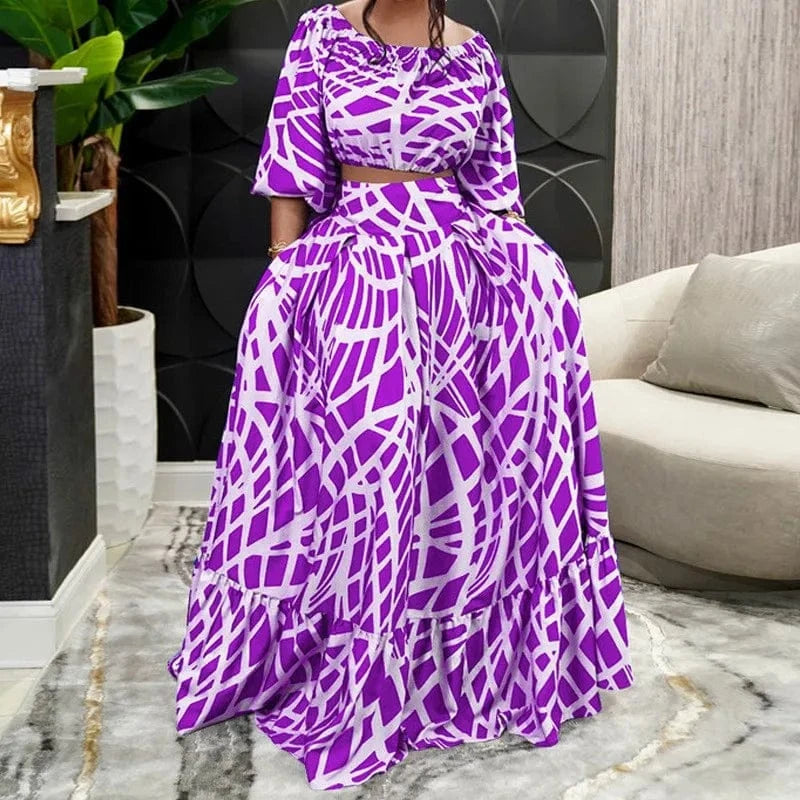 2 XL / 8 Boho Print 2-Piece Women Pant Pajamas Sets Sexy Top Trouser Summer Women High Waist WideLeg Set 2024 Fashion Sleepwear Home Suit