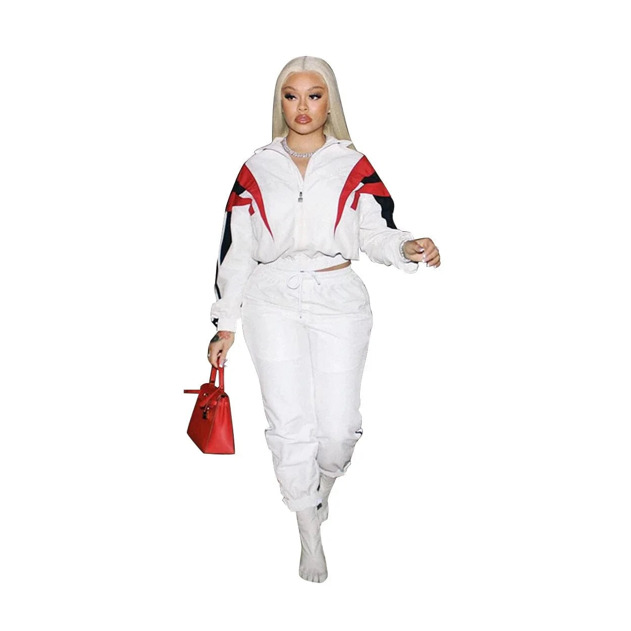 2 XL / White Women Boutique Tracksuit Coat Two Piece Fall Set Casual Clothing Jogger 2 Pieces Pants Sets for Fall 2022 Women Clothes