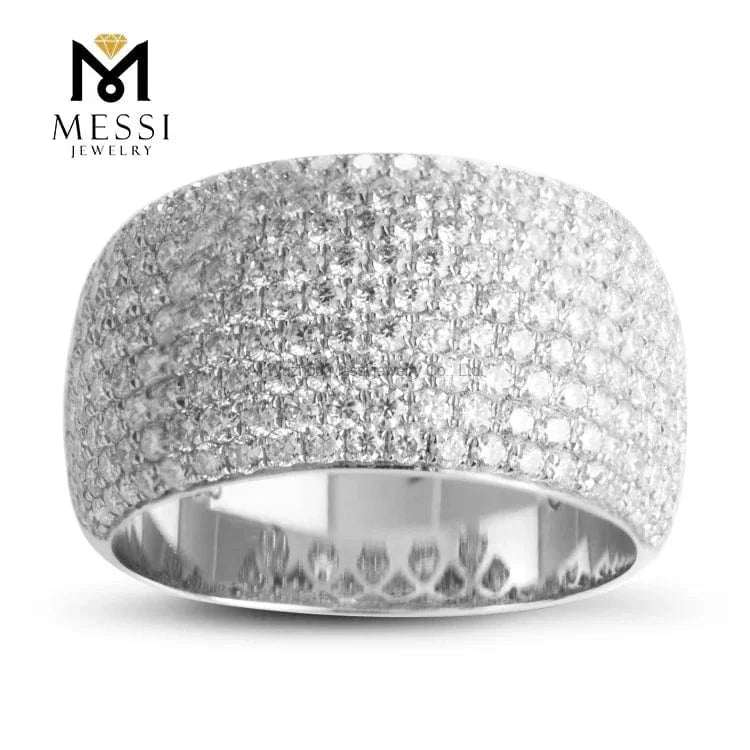 20 / 18k Messi Jewelry 14K gold rings China Luxury Anniversary moissanite diamond ring jewellery for Thailand