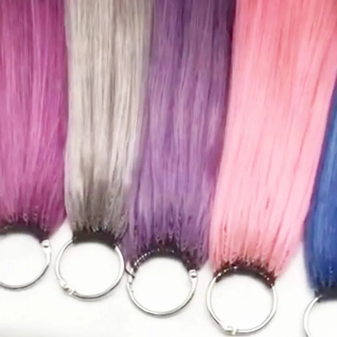 20 Inches / Colourful colours Summer hot sell colourful colours large stock quickly send no MOQ invisible big circle remy feather extension hair