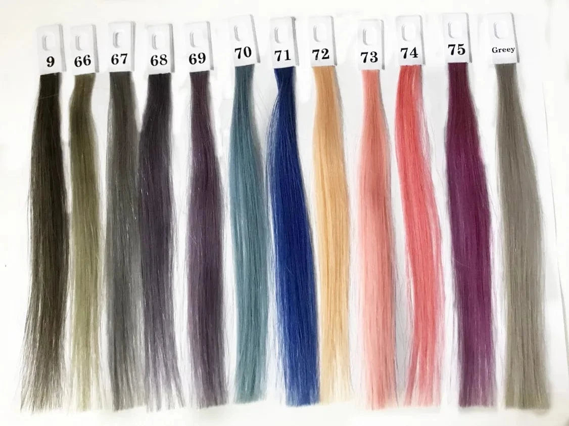 20 Inches / Colourful colours Summer hot sell colourful colours large stock quickly send no MOQ invisible big circle remy feather extension hair
