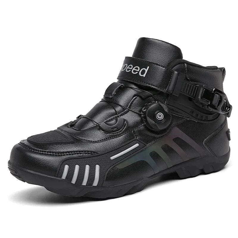 2006 All black / 37 2023 New Men Women Four Seasons Offroad Motocross Racing Boots Motorbike Travel Motorcycle Riding Shoes
