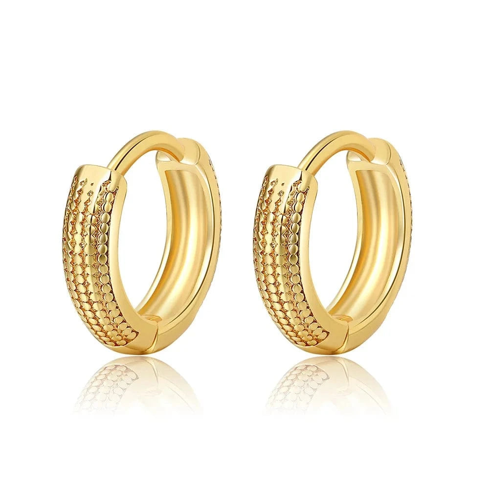 2022 gold plated huge hoop earringsZircon Earrings twisted copper earrings