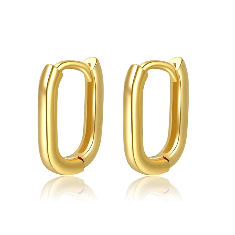 2022 gold plated huge hoop earringsZircon Earrings twisted copper earrings