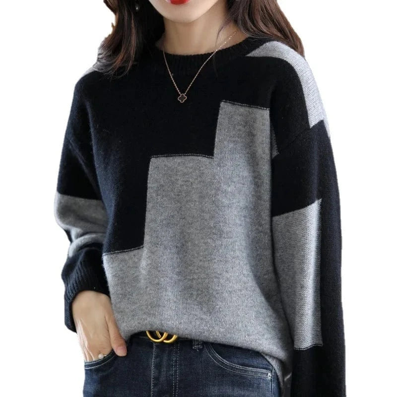 2022 hot sale Ladies' Super Soft Cashmere Slipper Sweater Women's Comfortable Loungewear Knitwear Casual Knit Jumper Women