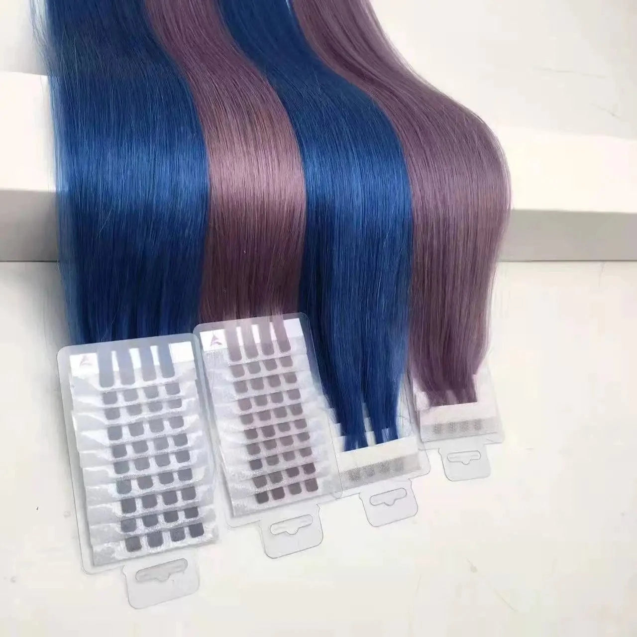 2022 News tape in hair extension V light tape extensions tools use 100% human hair full cuticle double draw thick end