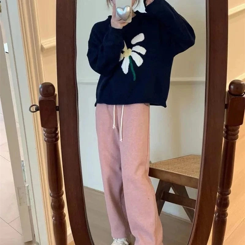 2023 autumn new high-quality fashion women's loose crew-neck sweater