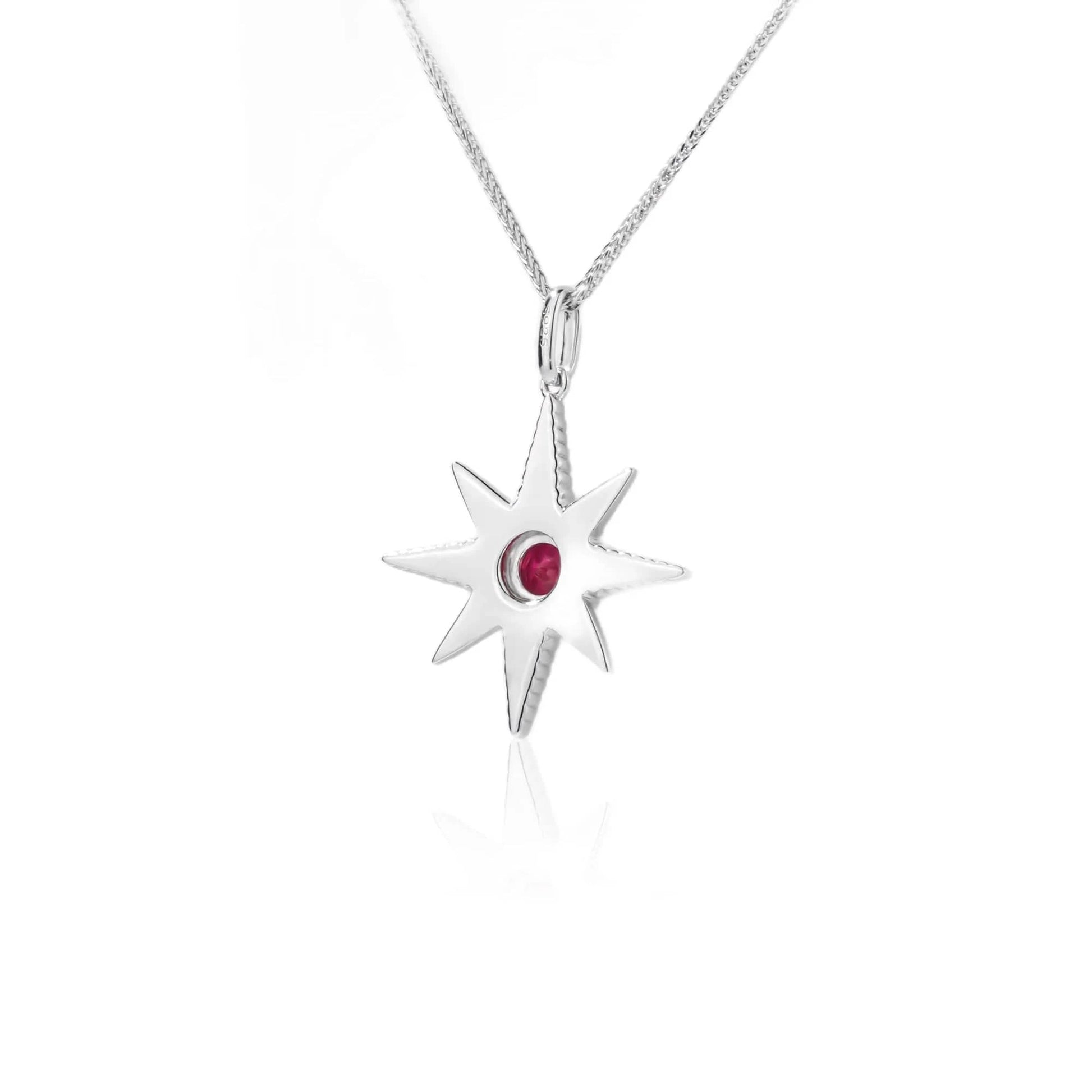 2023 Hot Selling Products 925 Sterling Silver Fashion Jewelry Moissanite Diamond North Star Pendants Necklace for Women