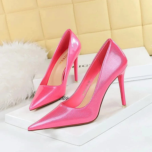 2023 new arrival women leather shoe wholesale women pumps shoes pointed toe ladies pumps sexy elegant heels for ladies