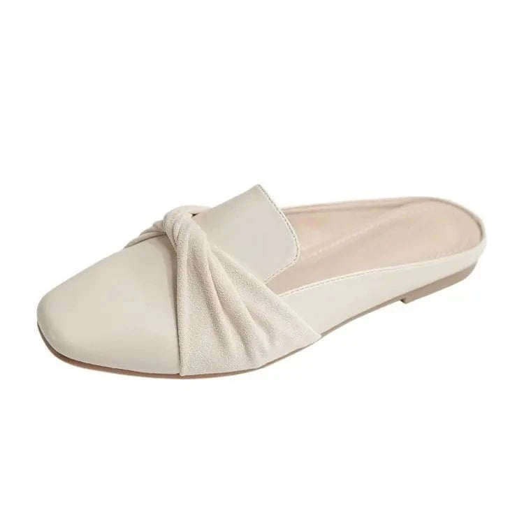2023 New Arrivals Bowknot Sandals Flat Women Shoes Casual Closed Toe Slippers flat shoes women