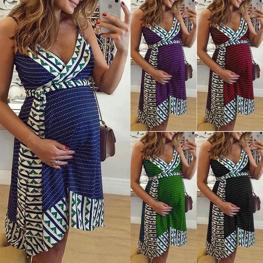 2023 Spring Summer Printed Women's Dress Ethnic Sleeveless Patchwork Long Women Maxi Casual Dresses Clothing