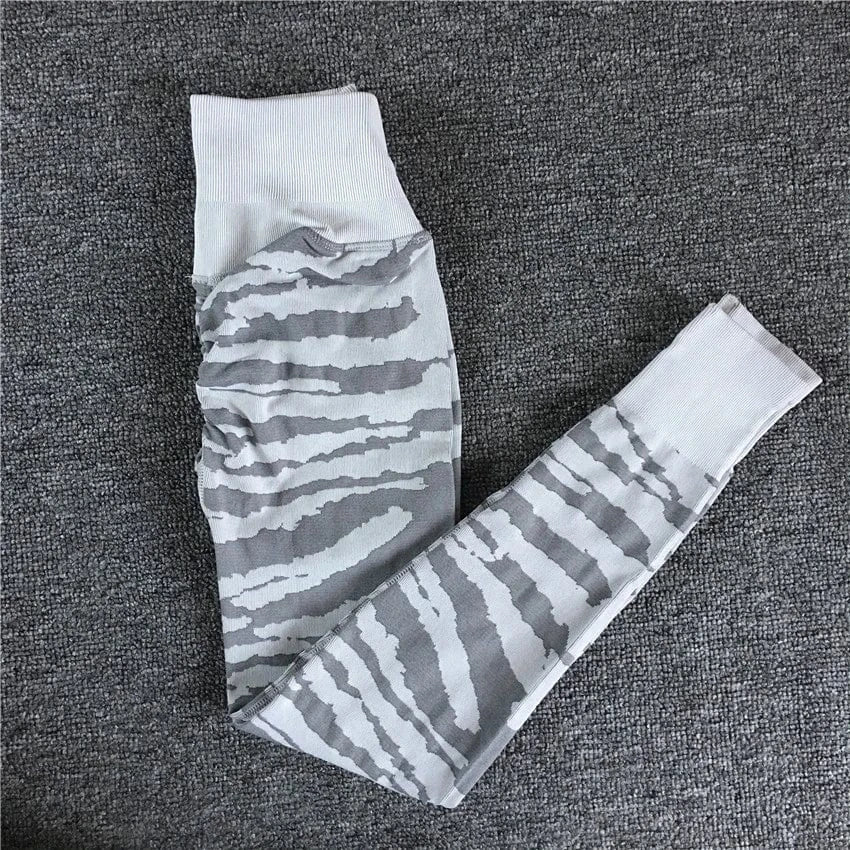 2023 Women Fashion Sexy Leopard Printed 2 PCS Yoga Set Gym Shockproof Sports Bras Sport Leggings Running Work Out Training Suit