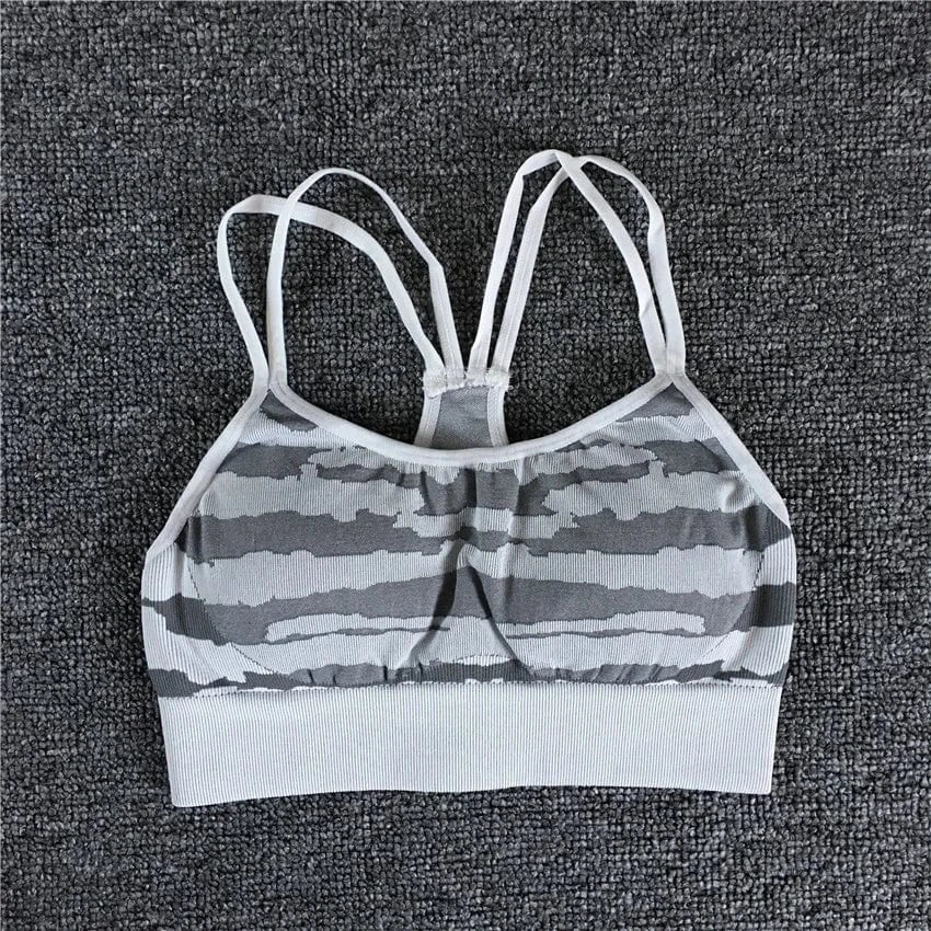 2023 Women Fashion Sexy Leopard Printed 2 PCS Yoga Set Gym Shockproof Sports Bras Sport Leggings Running Work Out Training Suit