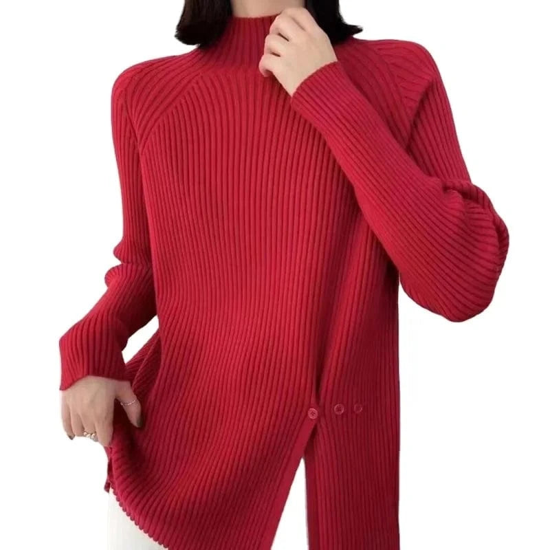 2024 autumn and winter arrivals fashion women's best-selling crew neck high-quality solid color long-sleeved pullover sweater