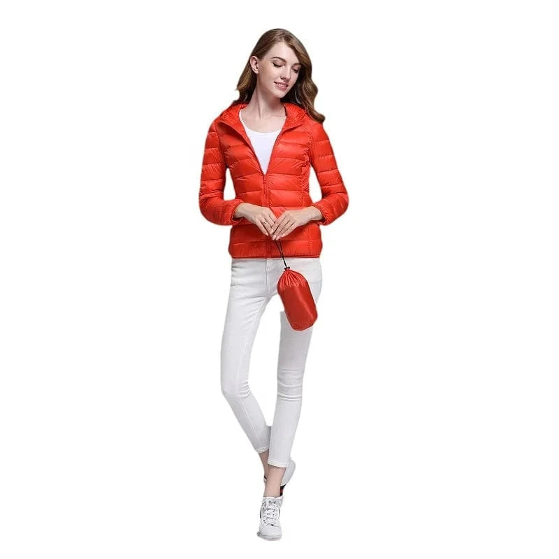 2024 Autumn And Winter New Korean Casual Short Hooded Large Size Light Warm Coat Wholesale Down Jacket Women