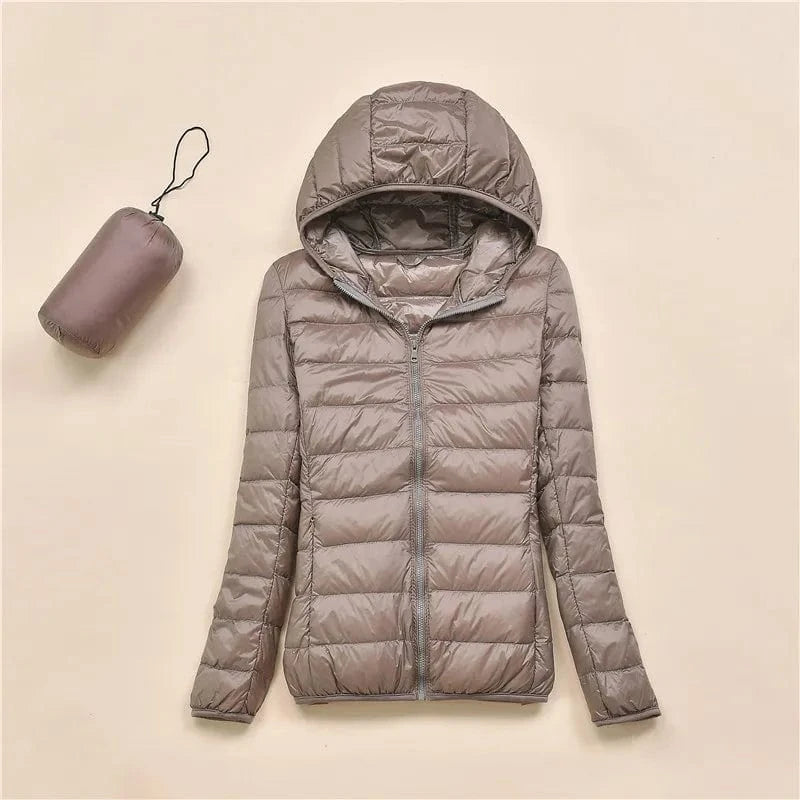 2024 Autumn And Winter New Korean Casual Short Hooded Large Size Light Warm Coat Wholesale Down Jacket Women