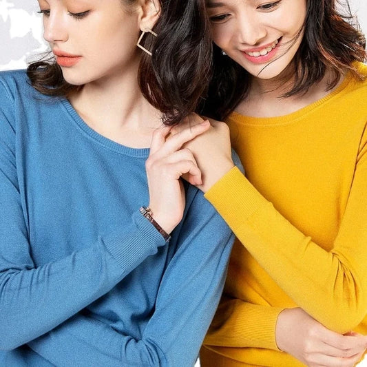 2024 Autumn And Winter New Korean Style Sweater Women's Bottoming Shirt Pullover Thin Long Sleeve All-Match Round Neck Wool