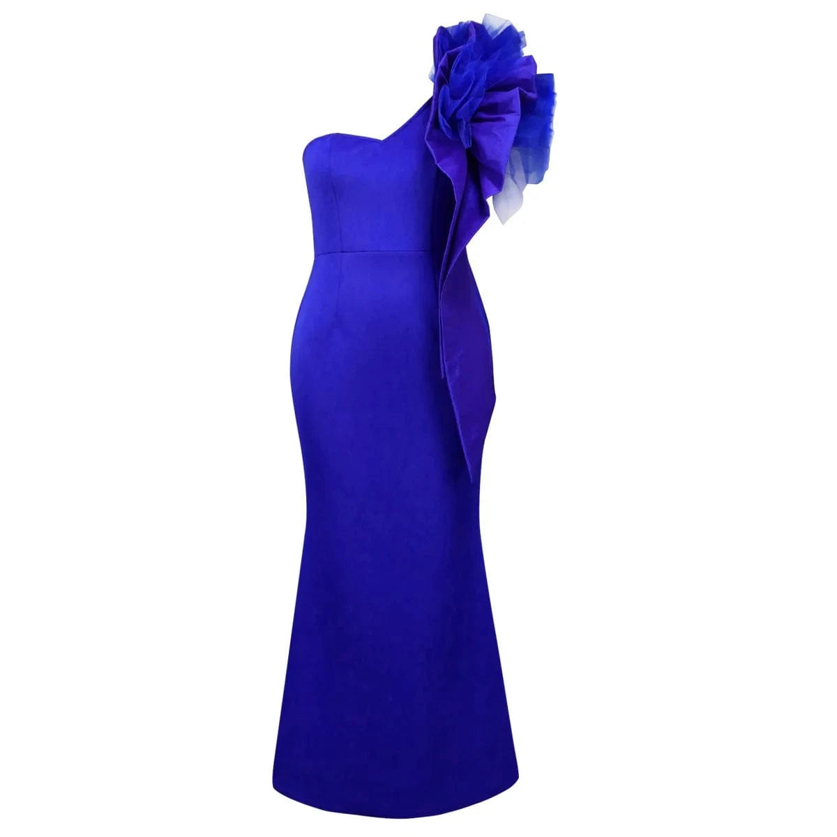2024 Banquet Party Elegant Ladies Evening Gowns dress Mesh Splicing One Shoulder Neck Dresses Long Plus Size Dress for Women