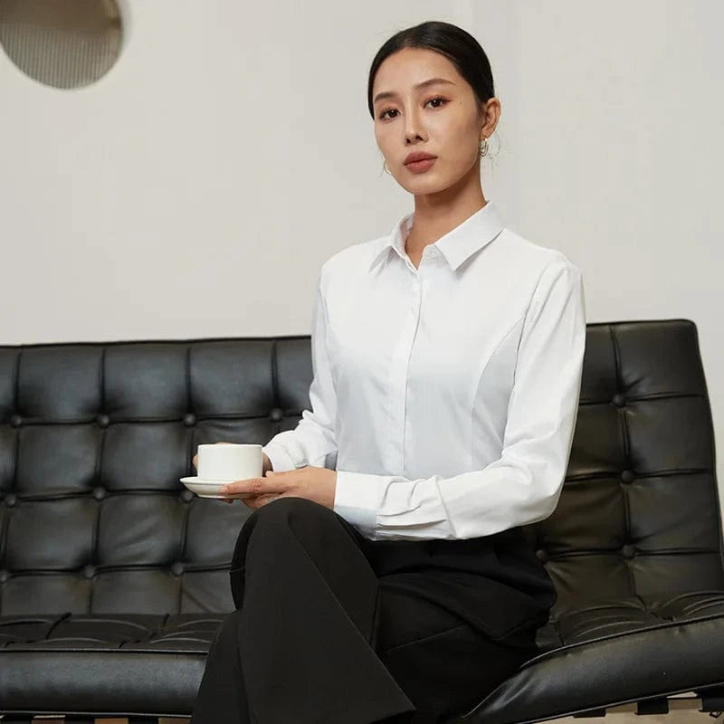 2024 Breathable Stain Resistant Women's Shirt Waterproof Anti-Dirt Shirt Casual Long Sleeves Anti Fouling Women Shirts