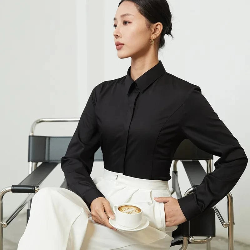 2024 Breathable Stain Resistant Women's Shirt Waterproof Anti-Dirt Shirt Casual Long Sleeves Anti Fouling Women Shirts