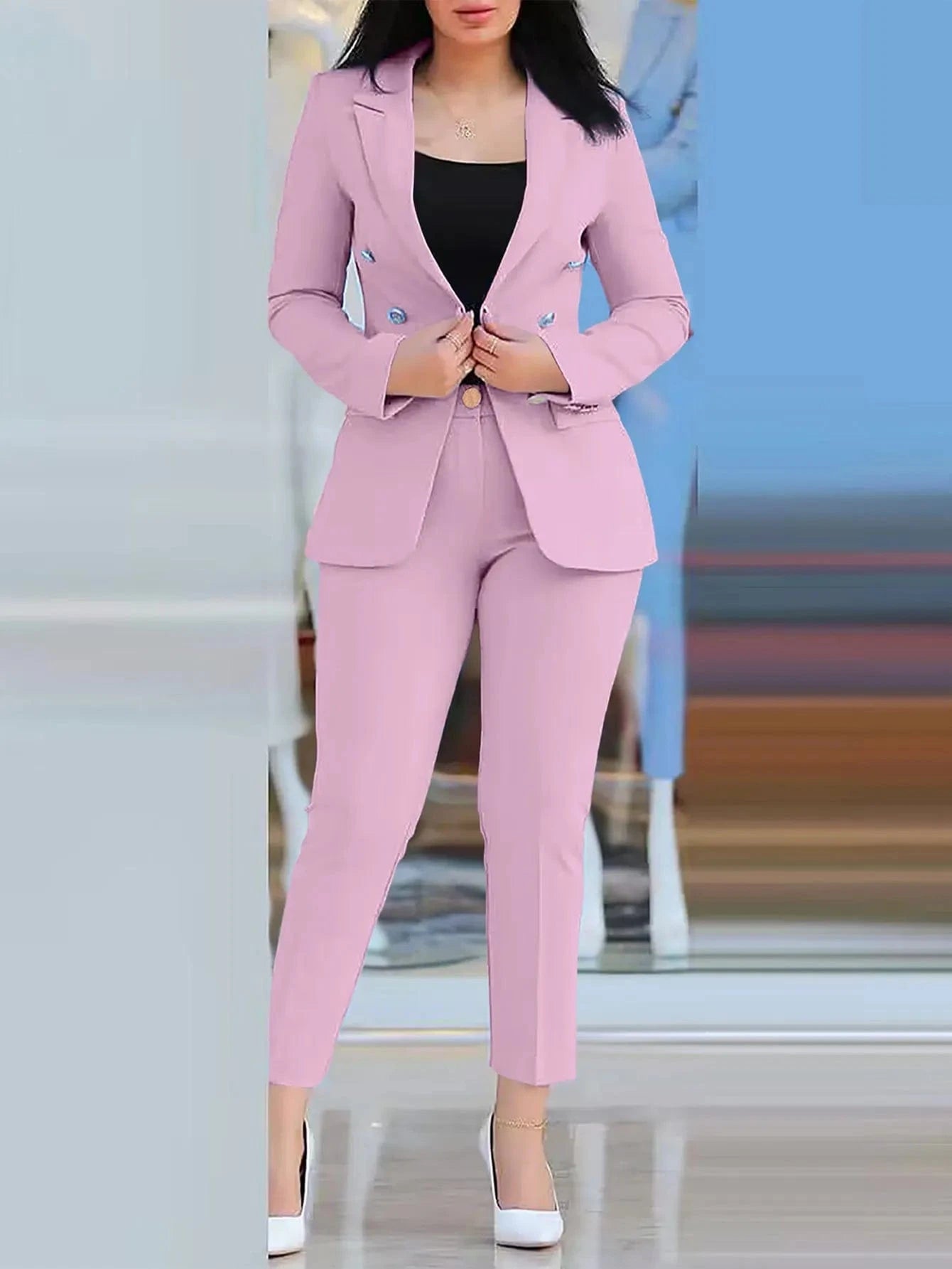 2024 Casual Fashion Simple and Comfortable Professional Women's Suit