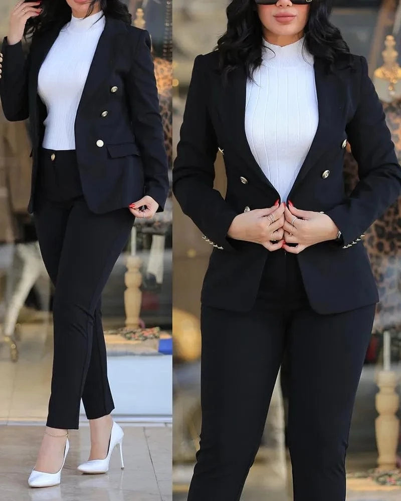 2024 Casual Fashion Simple and Comfortable Professional Women's Suit