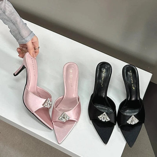 2024 Chaussure Talon Slipper Trendy Sexy Elegant Fashion  New  Heels for Women