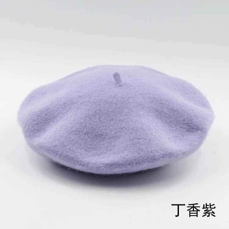 2024 Custom Colorful women men embroidery berrete embroidered berets femme 100% wool boina hat caps beret high quality wholesale
