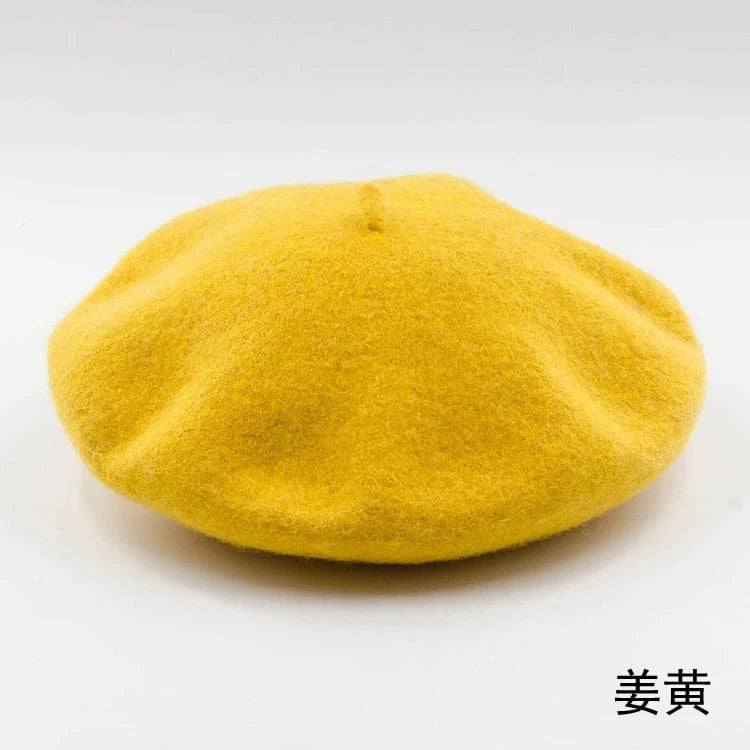 2024 Custom Colorful women men embroidery berrete embroidered berets femme 100% wool boina hat caps beret high quality wholesale