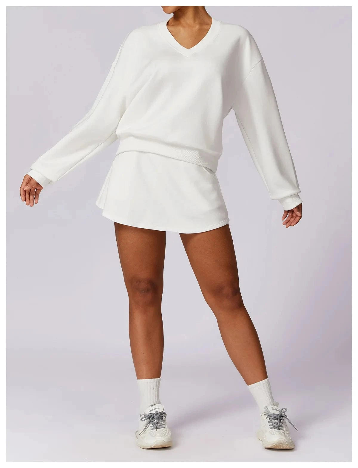 2024 Custom Ladies Running Sports Golf Skirt 2 Piece Tennis Wear Suit Gym Wear With Lining Tennis Workout Set For Women