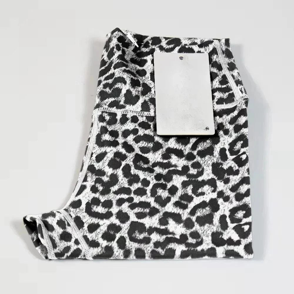 2024 Custom Leopard Print High Waist Scrunch Butt Yoga Women's Tight Pants Push Up Gym Yoga Wear Leggings