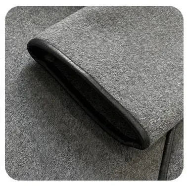 2024 Designed Patchwork Winter Both Side Long Sleeve Double-breasted All Match Women Wool Solid Loose Gray Coat