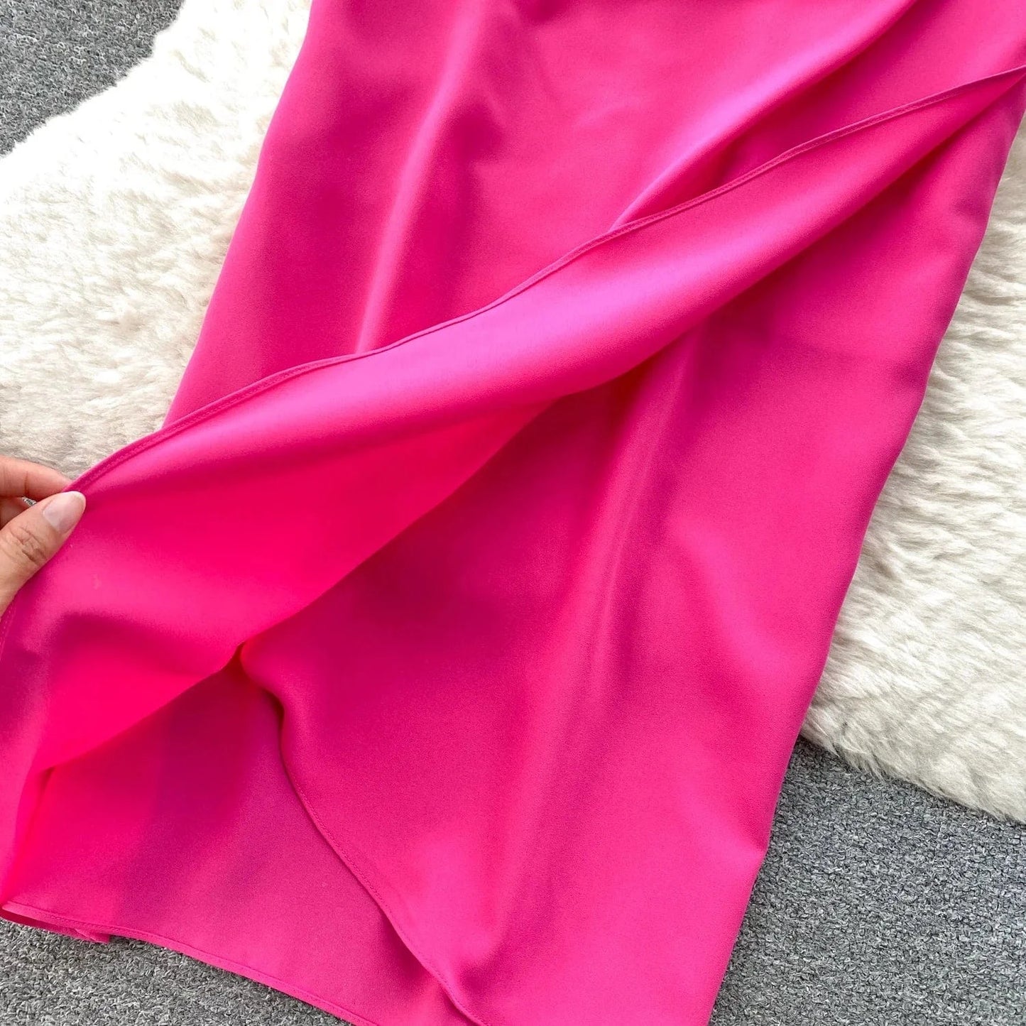 2024 Early Spring New Polo Collar Shirt Waist Waist Slimming Dress For Women