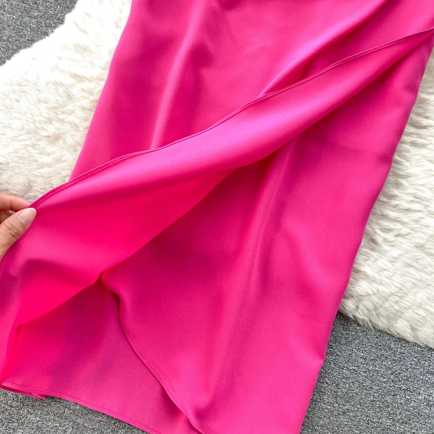 2024 Early Spring New Polo Collar Shirt Waist Waist Slimming Dress For Women