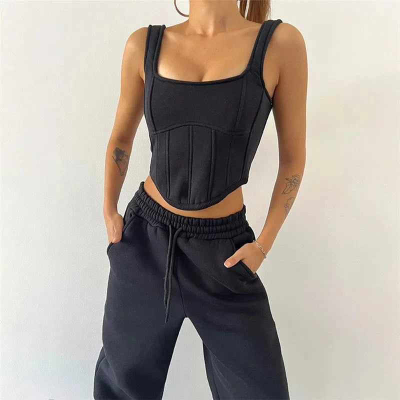 2024 Fall Winter Casual Women's Sets Long Sleeve Hoodie Jogger Wear Outfits 3 Piece Set Women