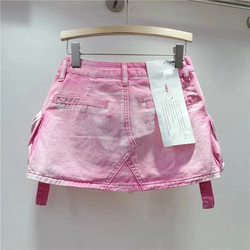 2024 fashion boutique ladies popular casual streetwear womens cargo skirts with pockets