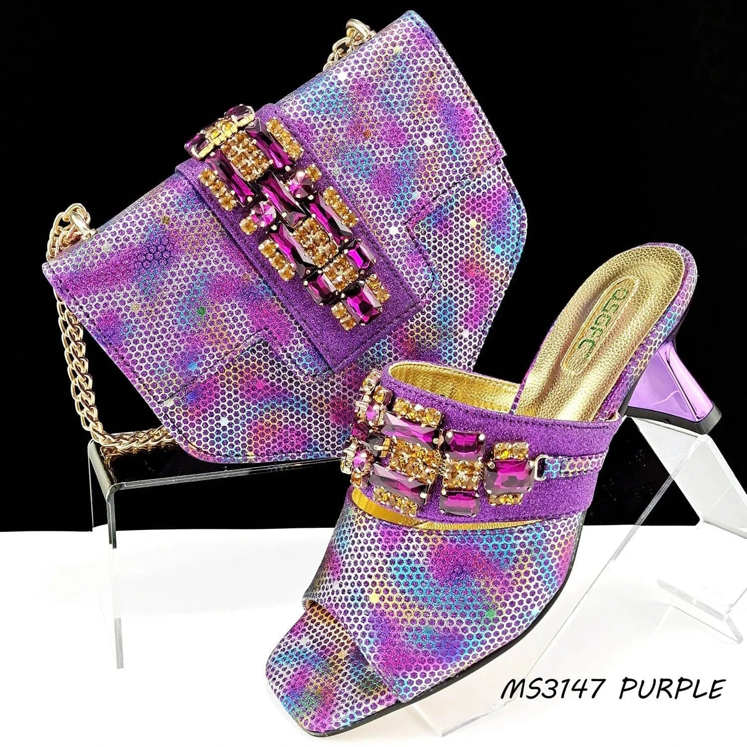 2024 fashion women pump armpit bag crossbody bag paired with ladies high heel slippers strapless design for Office ladies