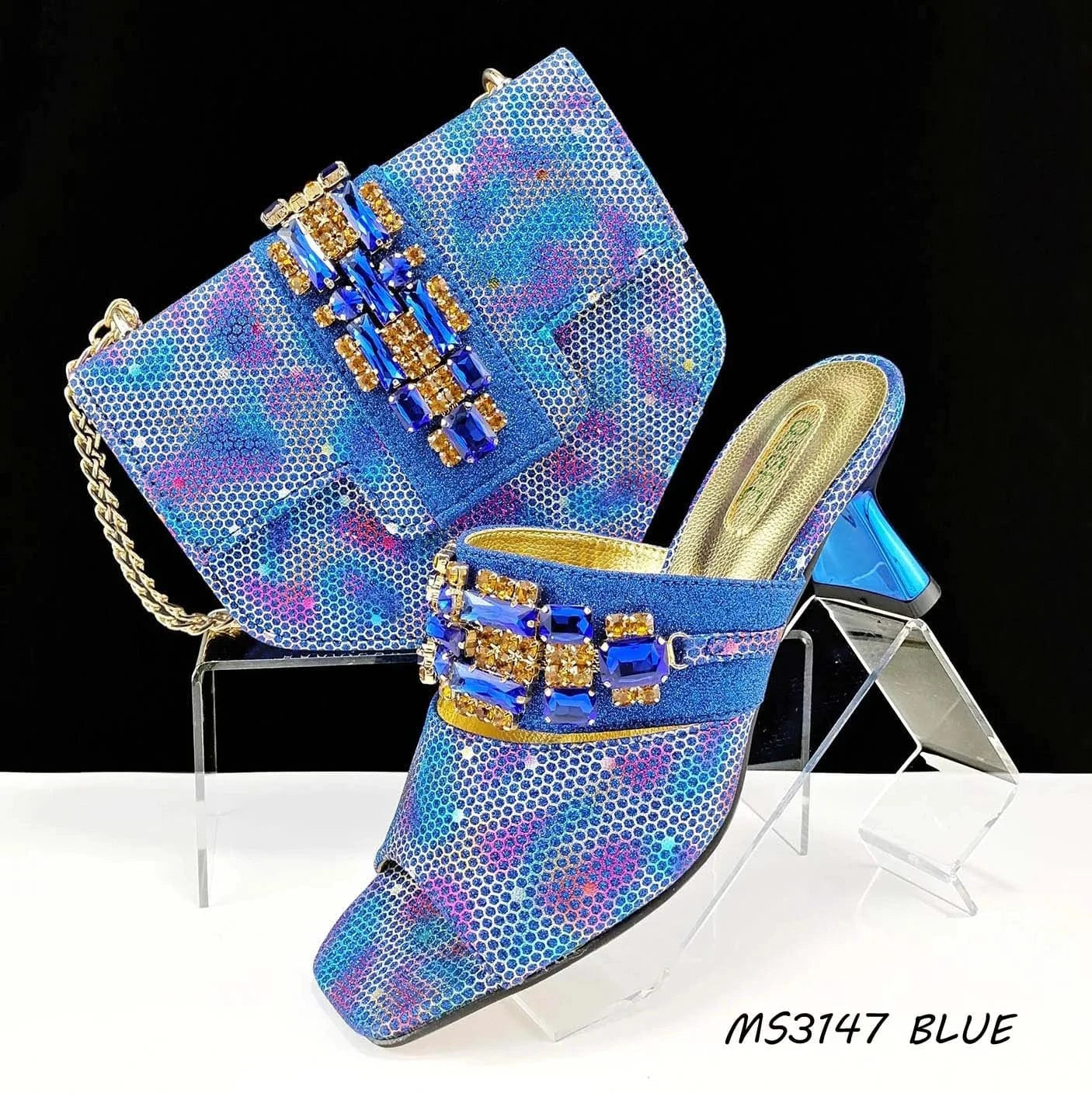 2024 fashion women pump armpit bag crossbody bag paired with ladies high heel slippers strapless design for Office ladies