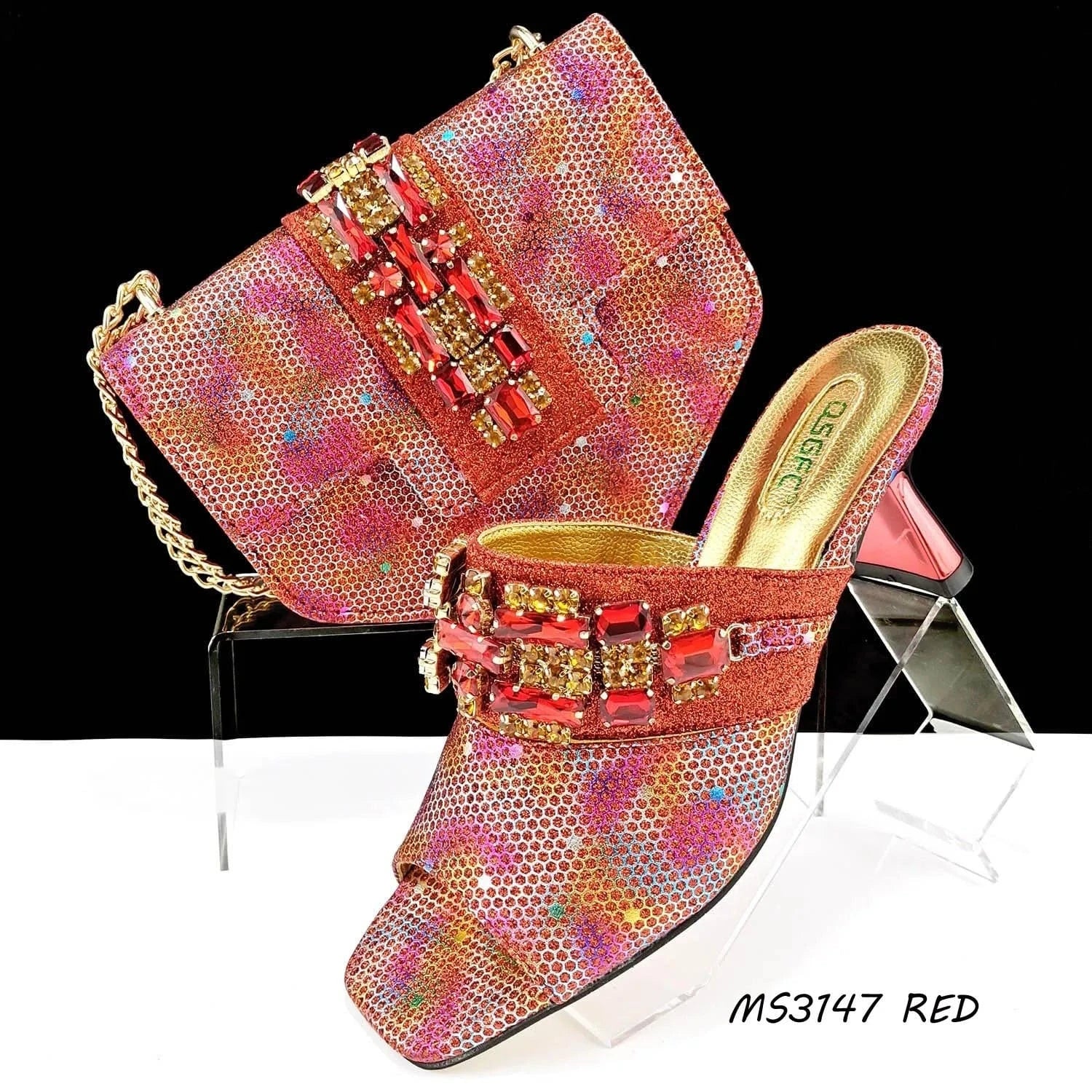 2024 fashion women pump armpit bag crossbody bag paired with ladies high heel slippers strapless design for Office ladies
