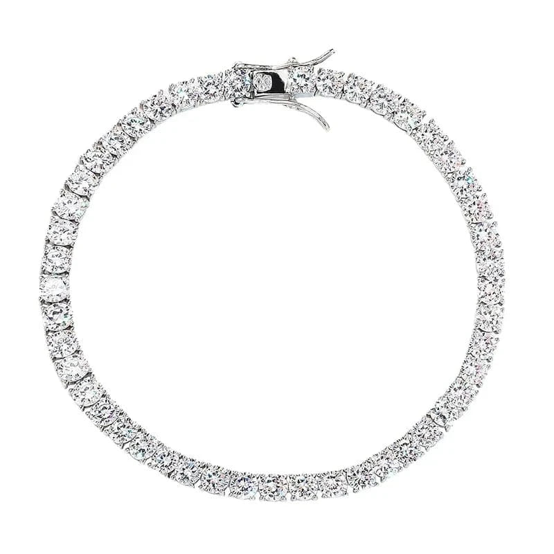 2024 Fine Jewelry VVS Moissanite Diamond Cluster Iced Out Tennis Chain Bracelet Hip Hop 925 Sterling Silver for Men Women Stars 1232